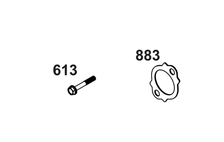 Exhaust Group Diagram and Parts List for 54E177-0011-J1  Briggs and Stratton Engine